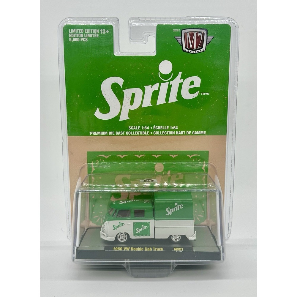 M2 Machines Sprite 1960 VW Double Cab Truck Green White 1:64 Diecast NEW